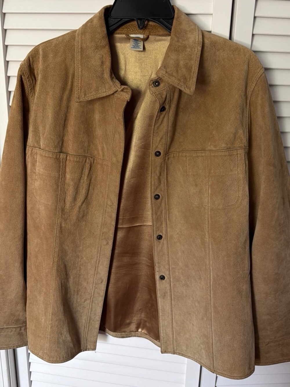 Austin Clothing Co. Tan Suede Button-Front Jacket